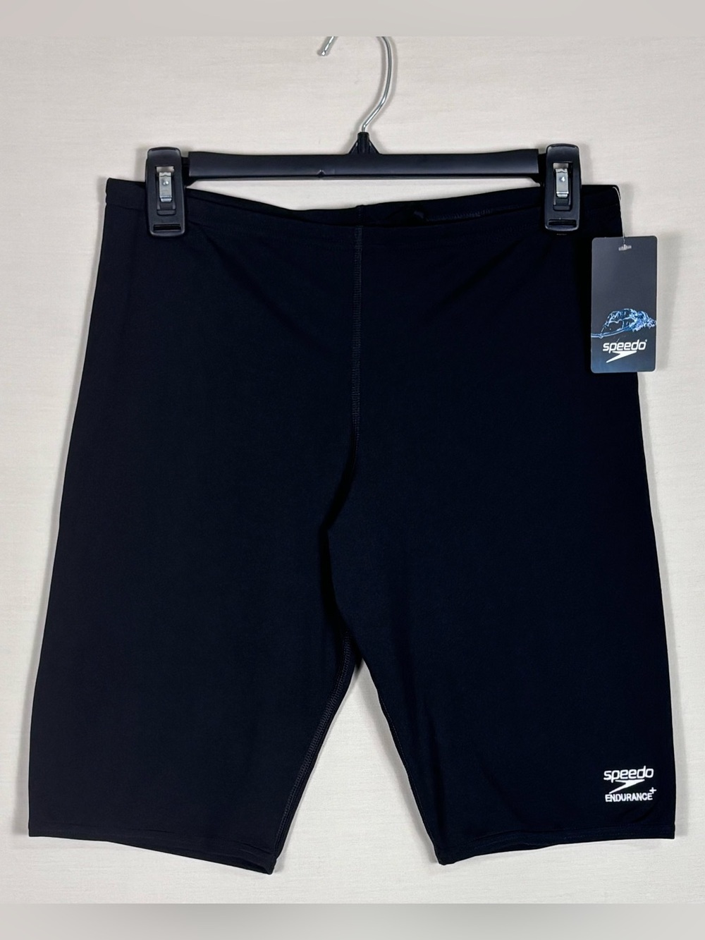 NWT Speedo Endurance+ Black Jammer Swim Shorts Size 34 Performance